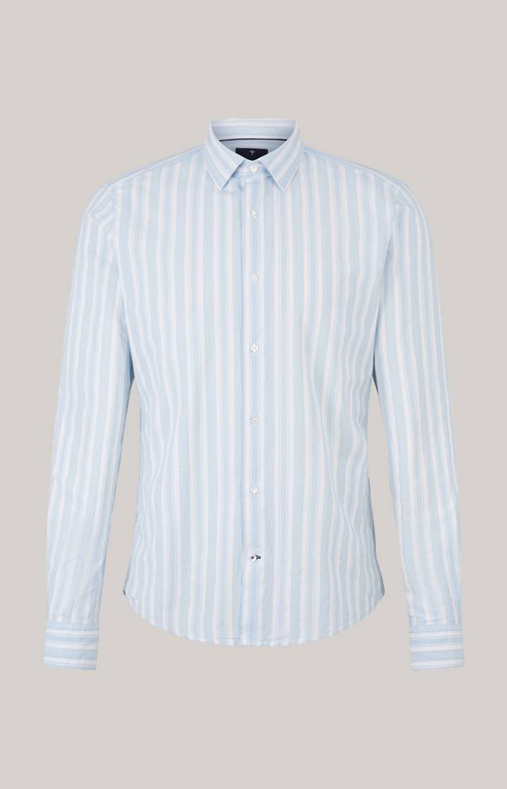 Joop Hemd Pit In Hellblau Gestreift