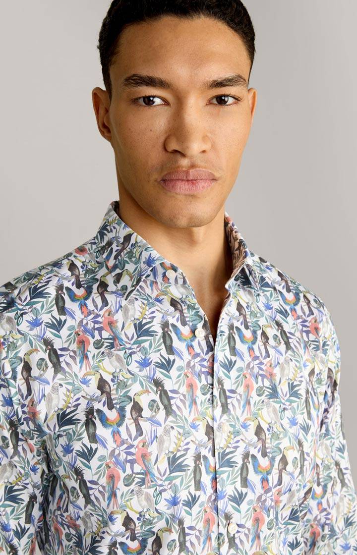 Joop Hemd Pitty In Weiß Gemustert