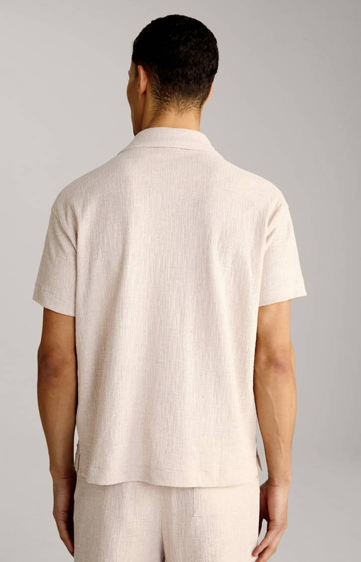 Joop Hemd Tate In Beige Strukturiert