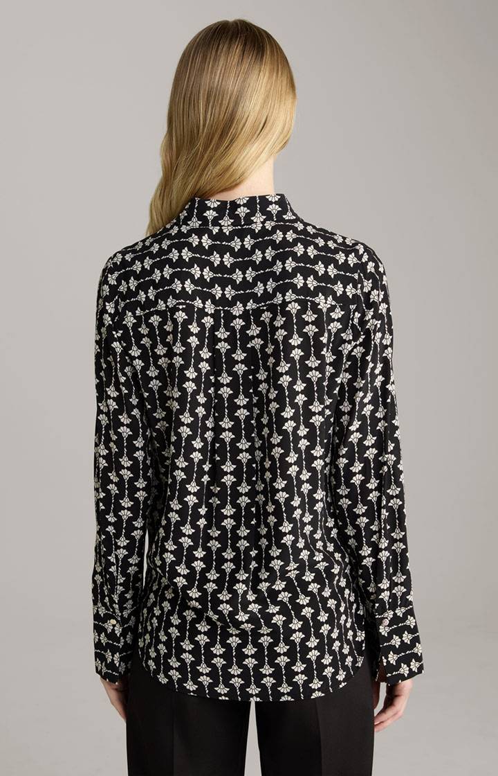 Joop Hemdbluse In Schwarz Gemustert