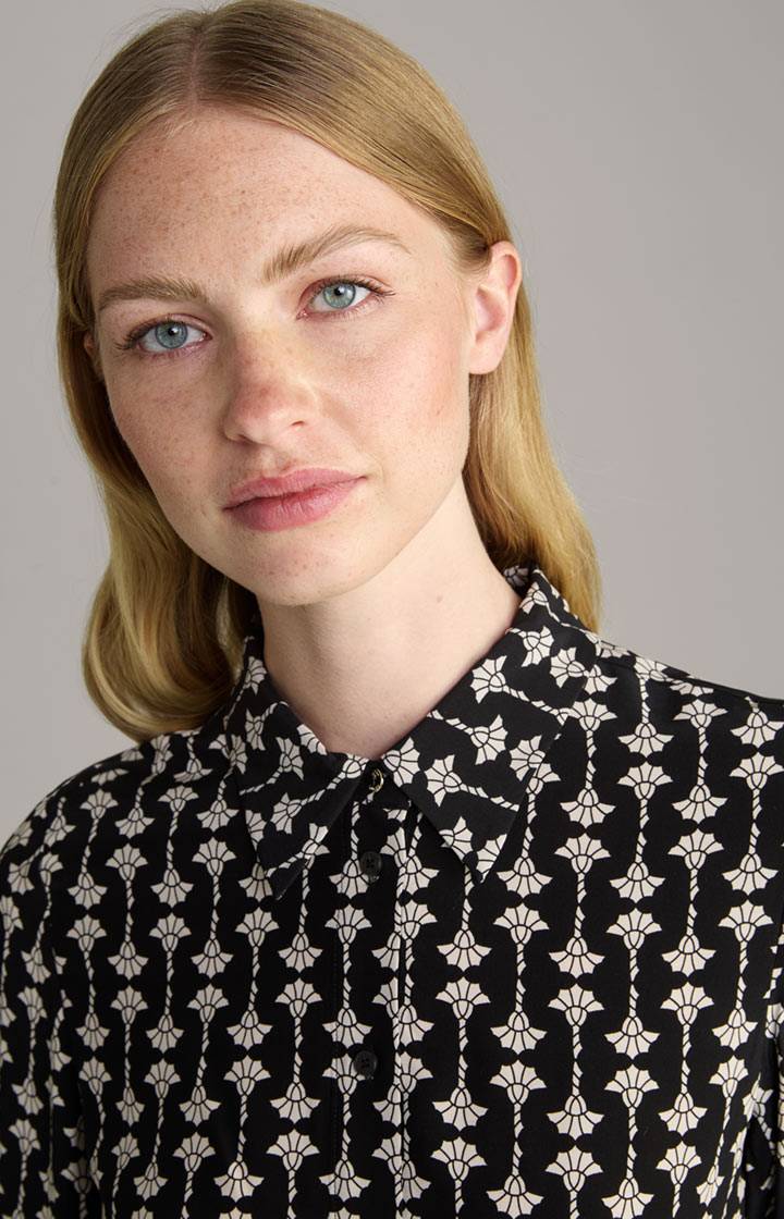 Joop Hemdbluse In Schwarz Gemustert