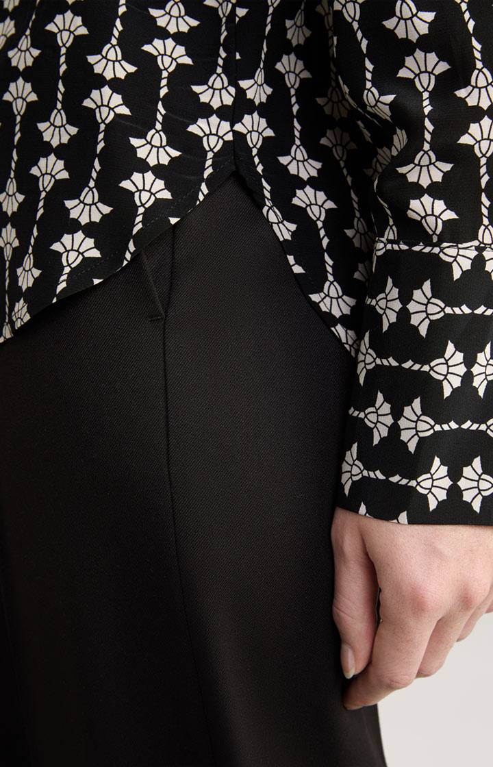 Joop Hemdbluse In Schwarz Gemustert