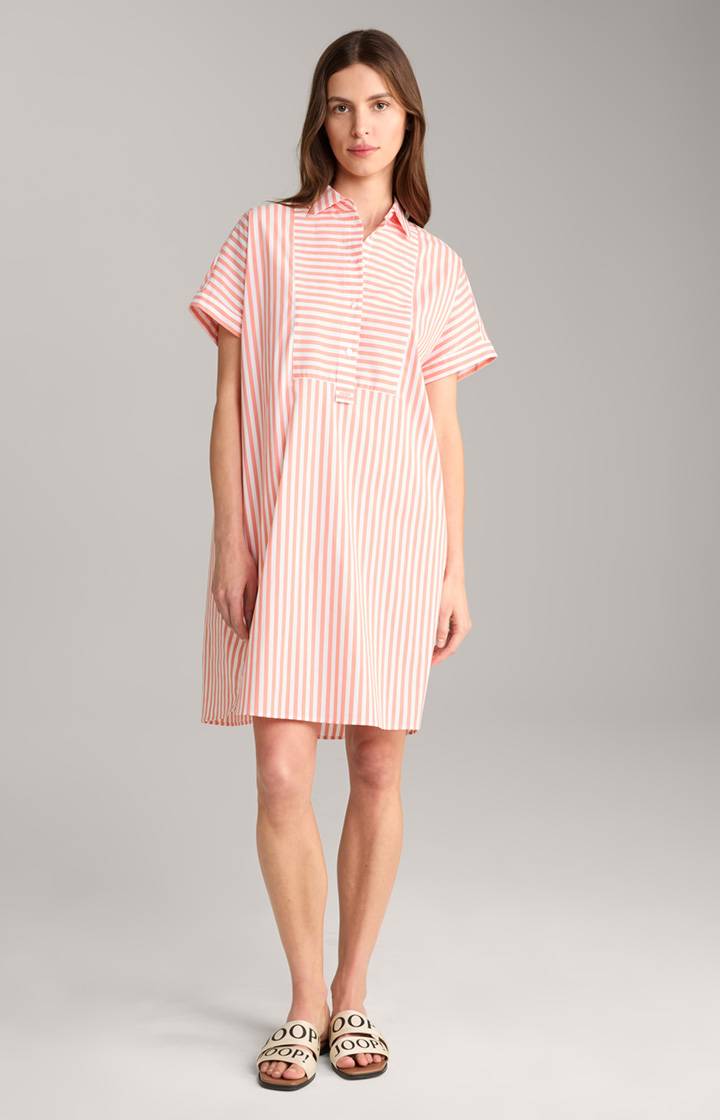 Joop Hemdblusen-Tunika In Apricot/Weiß Gestreift