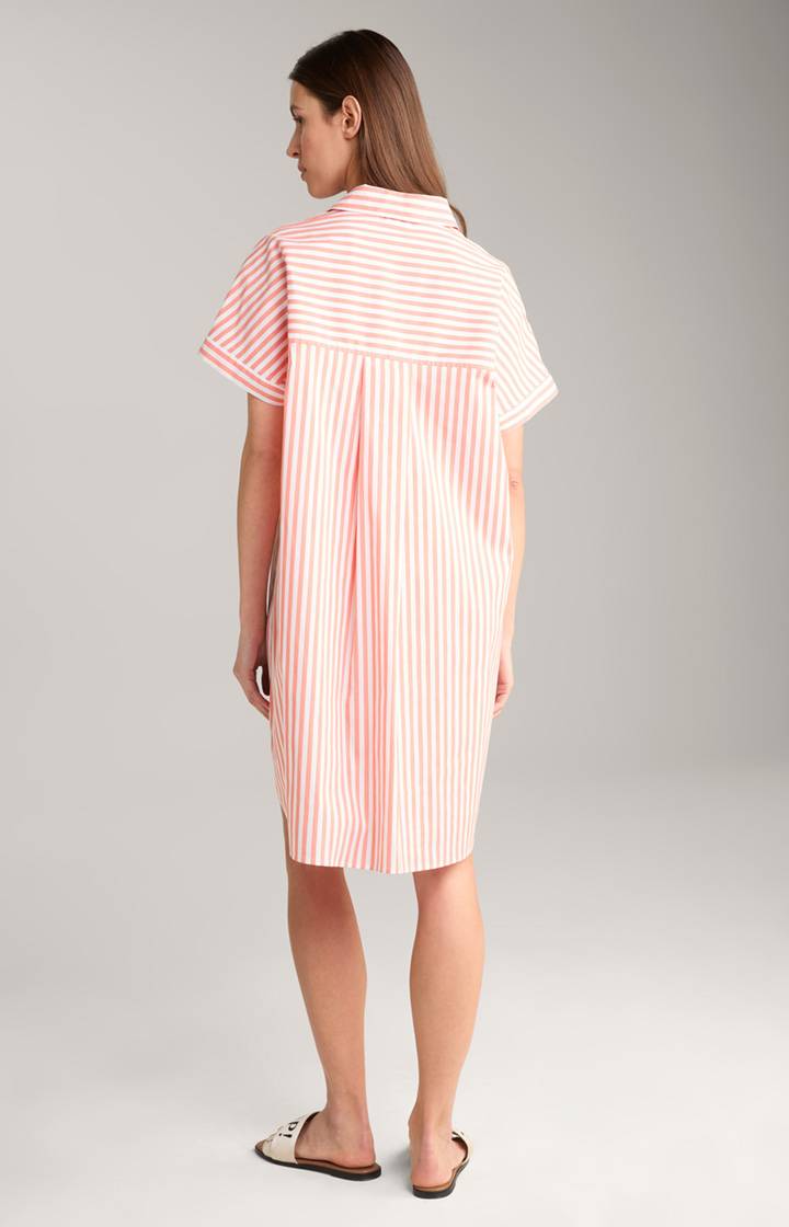 Joop Hemdblusen-Tunika In Apricot/Weiß Gestreift