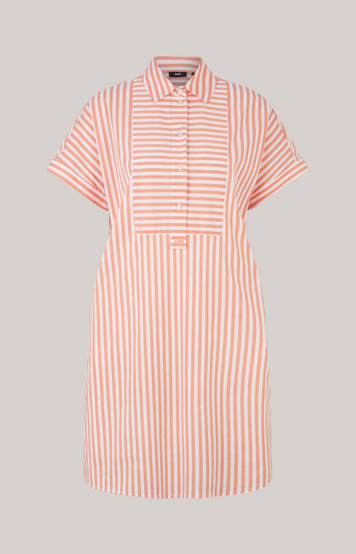 Joop Hemdblusen-Tunika In Apricot/Weiß Gestreift