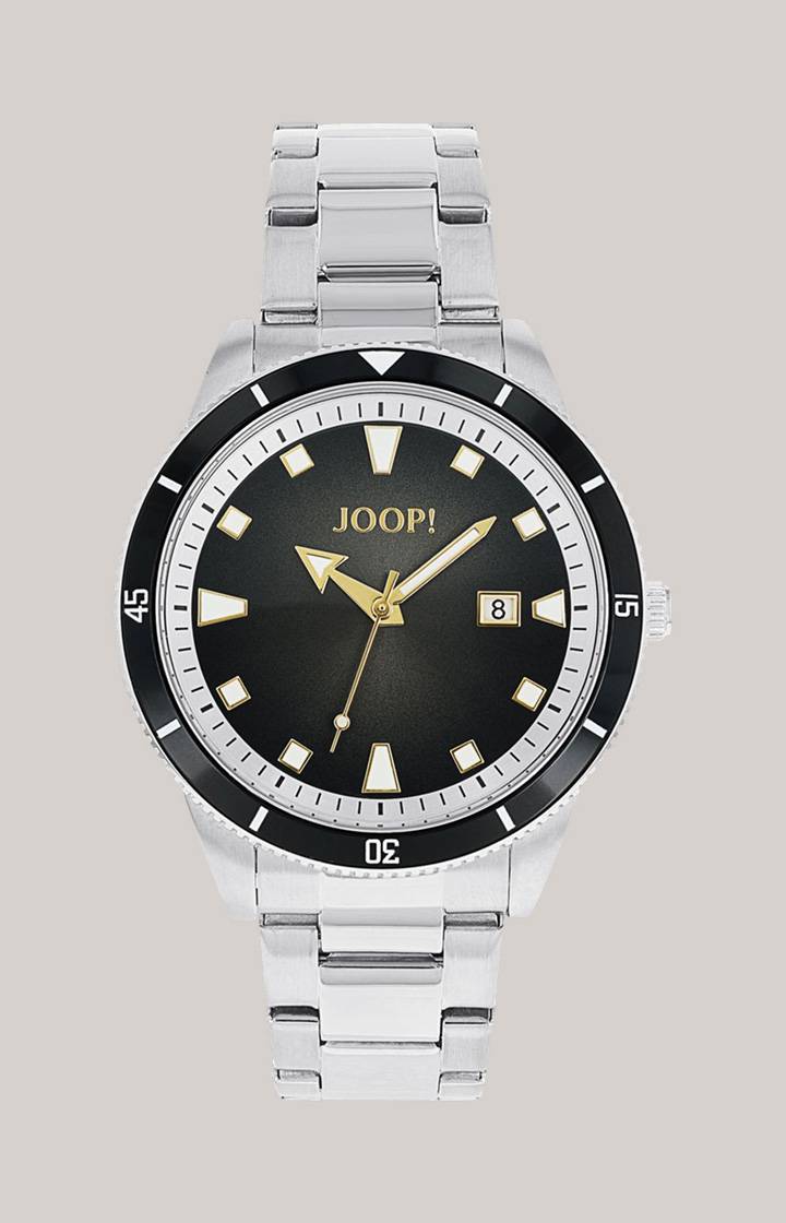 Joop Herren-Armbanduhr in Silber/Anthrazit