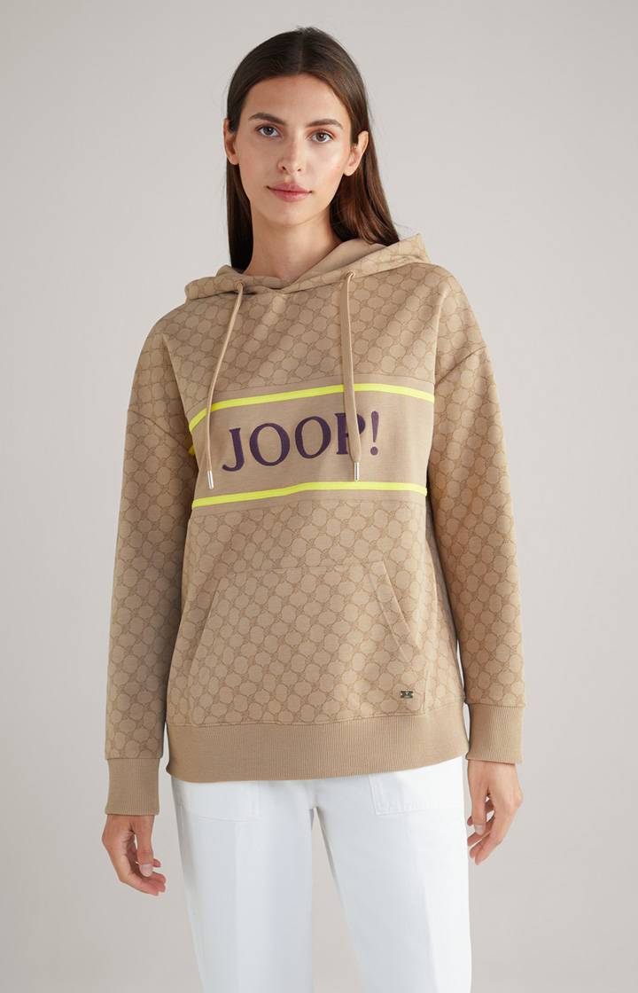 Joop Hoodie in Beige gemustert