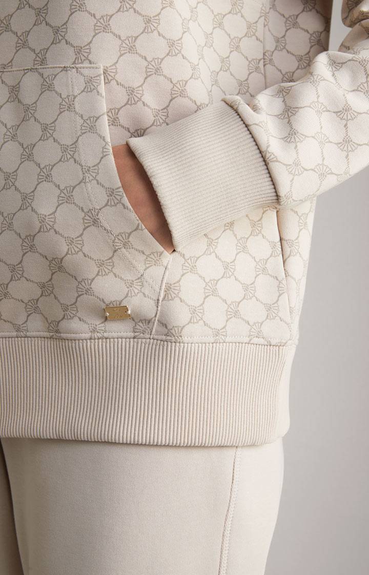 Joop Hoodie In Nude Gemustert