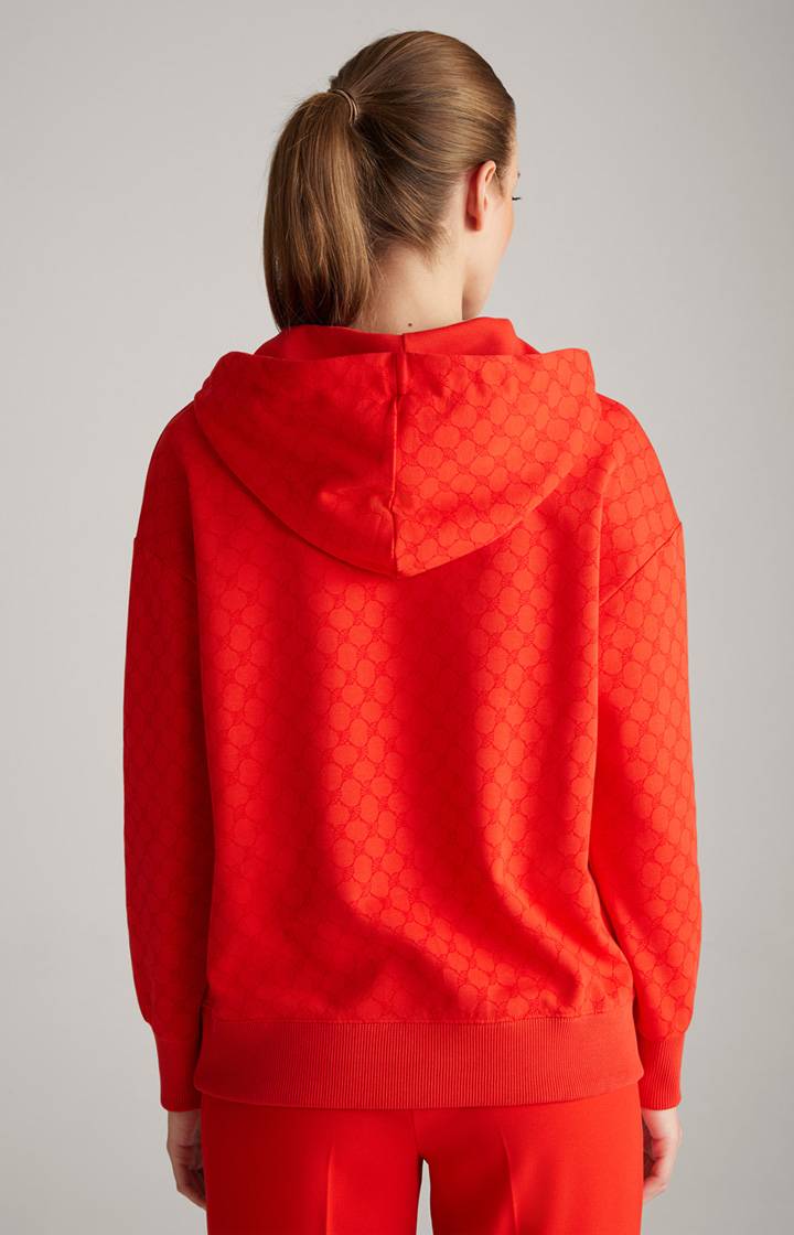 Joop Hoodie In Rot Gemustert
