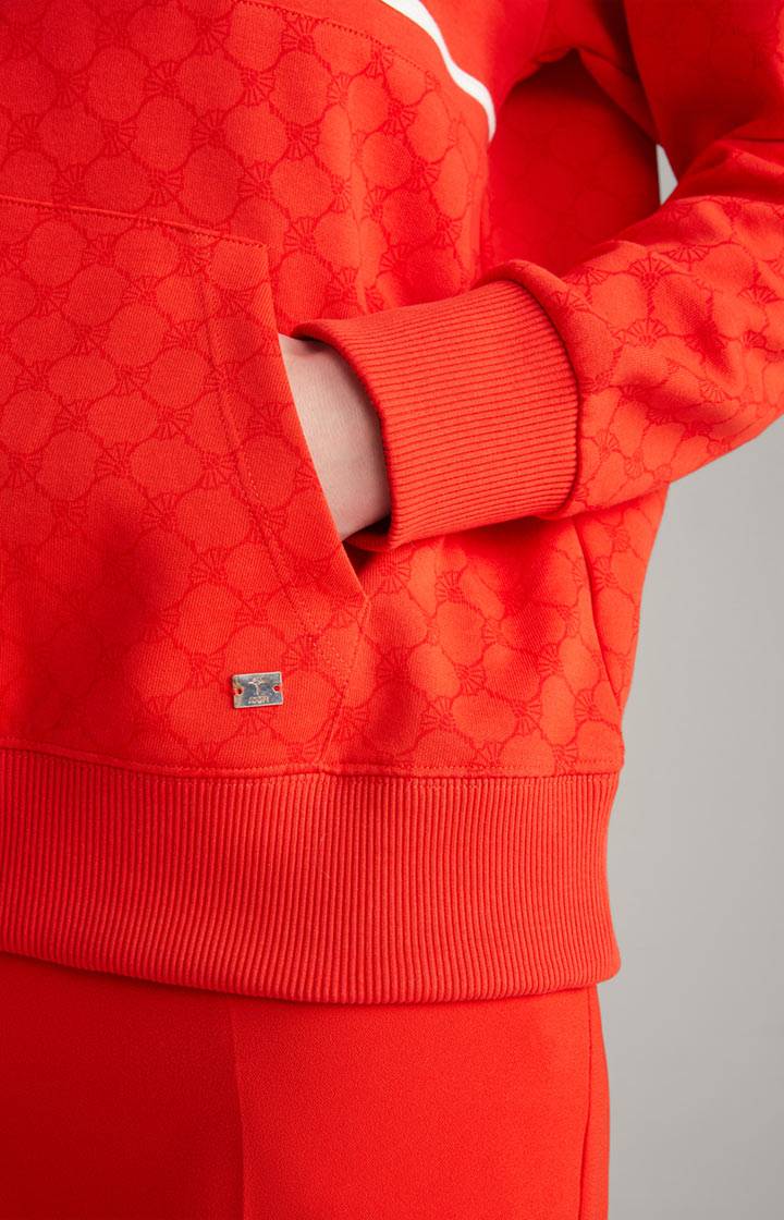 Joop Hoodie In Rot Gemustert