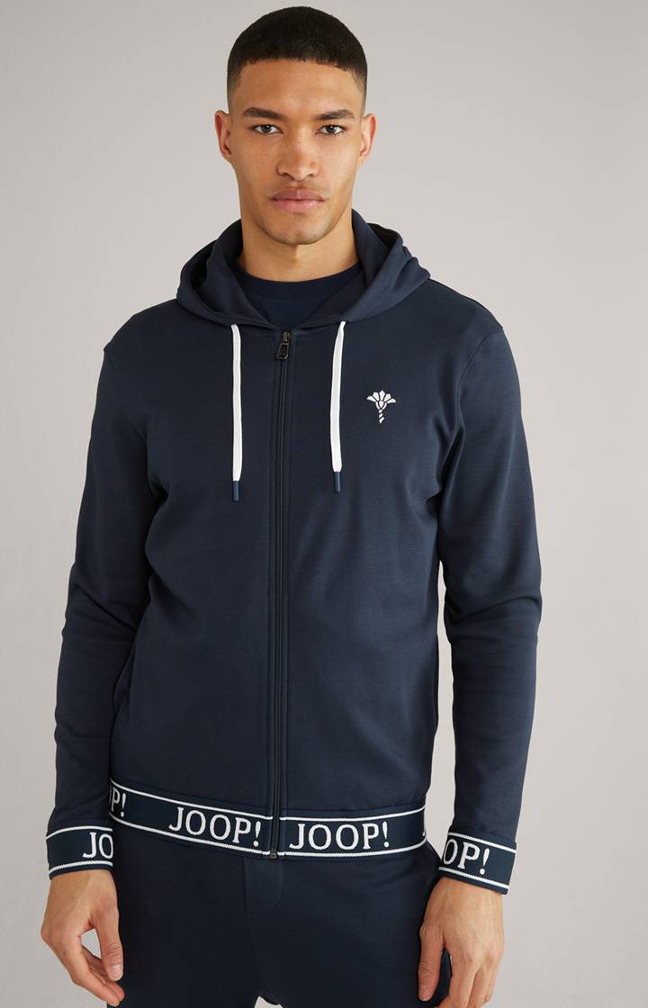 Joop Hoodie-Sweatjacke in Dunkelblau