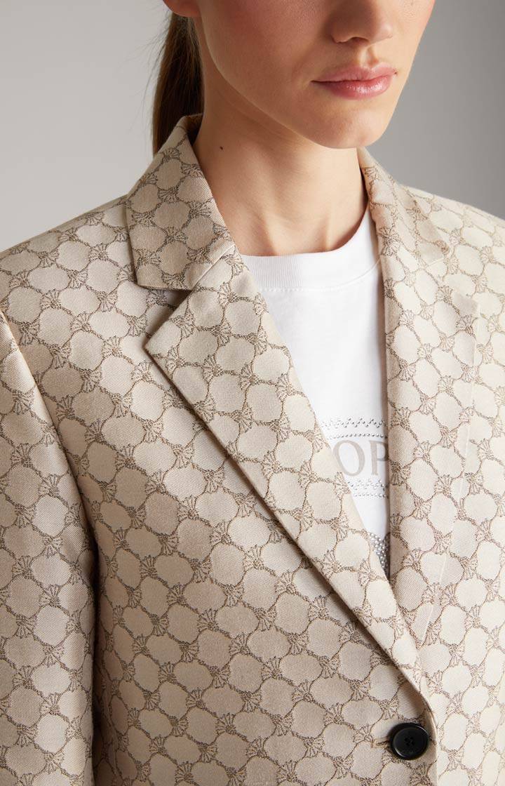 Joop Jacquard-Blazer In Beige Gemustert