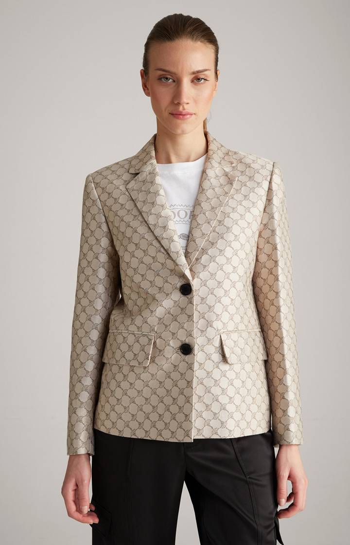 Joop Jacquard-Blazer in Beige gemustert