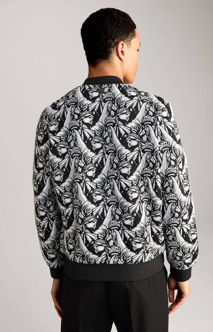 Joop Jacquard-Blouson Danger In Schwarz Gemustert