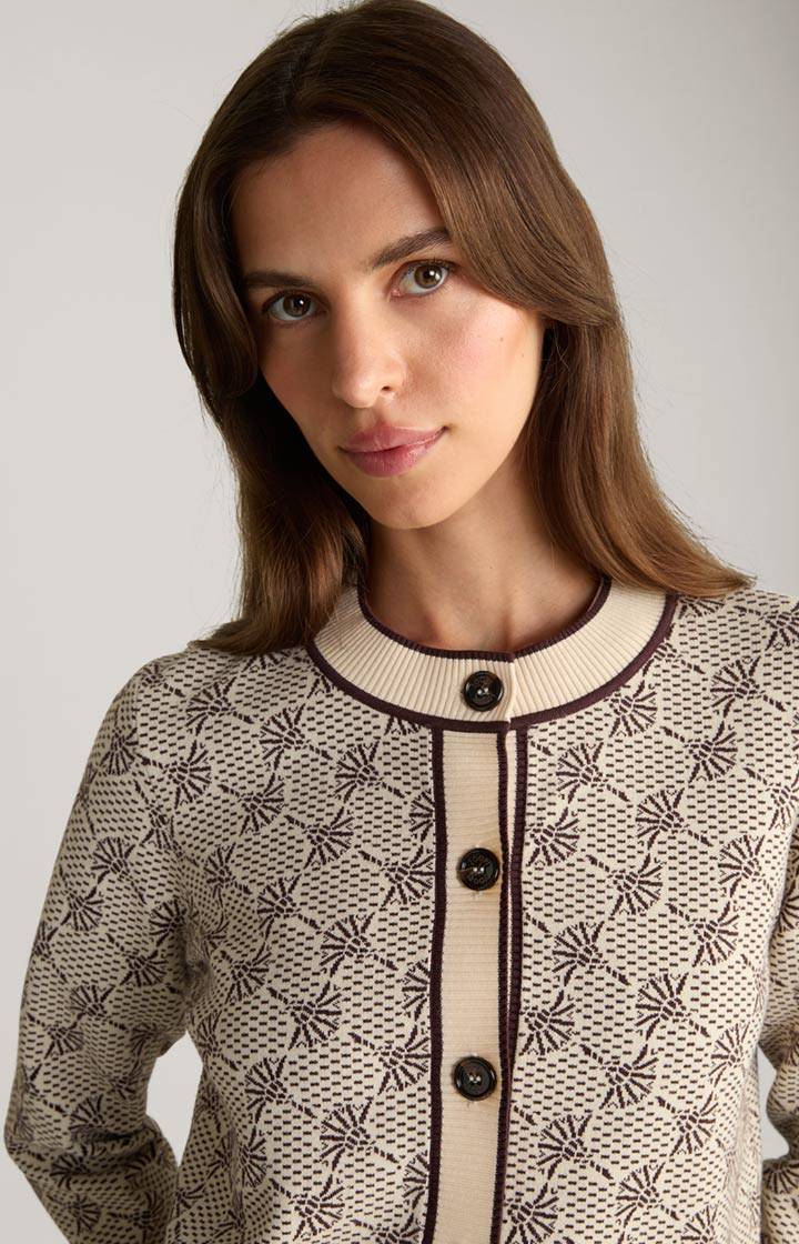 Joop Jacquard-Cardigan In Beige