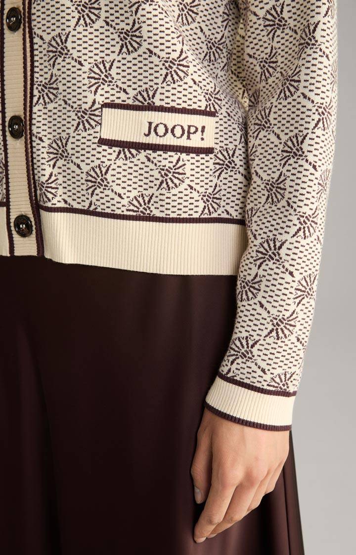 Joop Jacquard-Cardigan In Beige