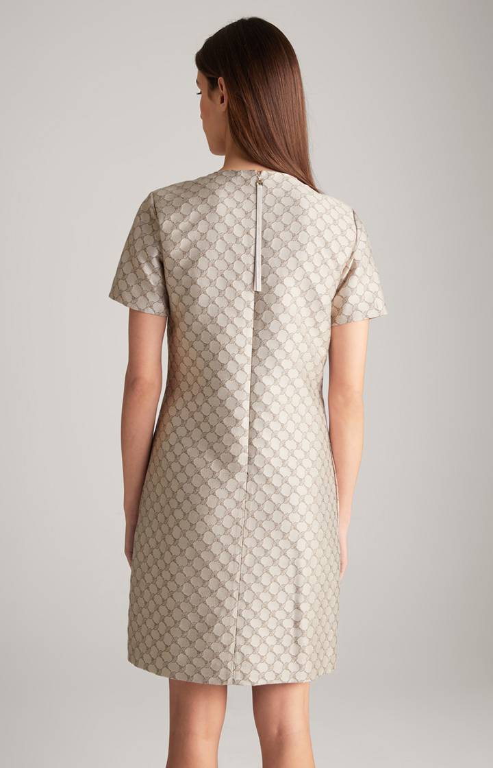 Joop Jacquard-Kleid In Beige Gemustert