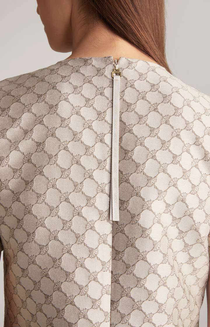Joop Jacquard-Kleid In Beige Gemustert