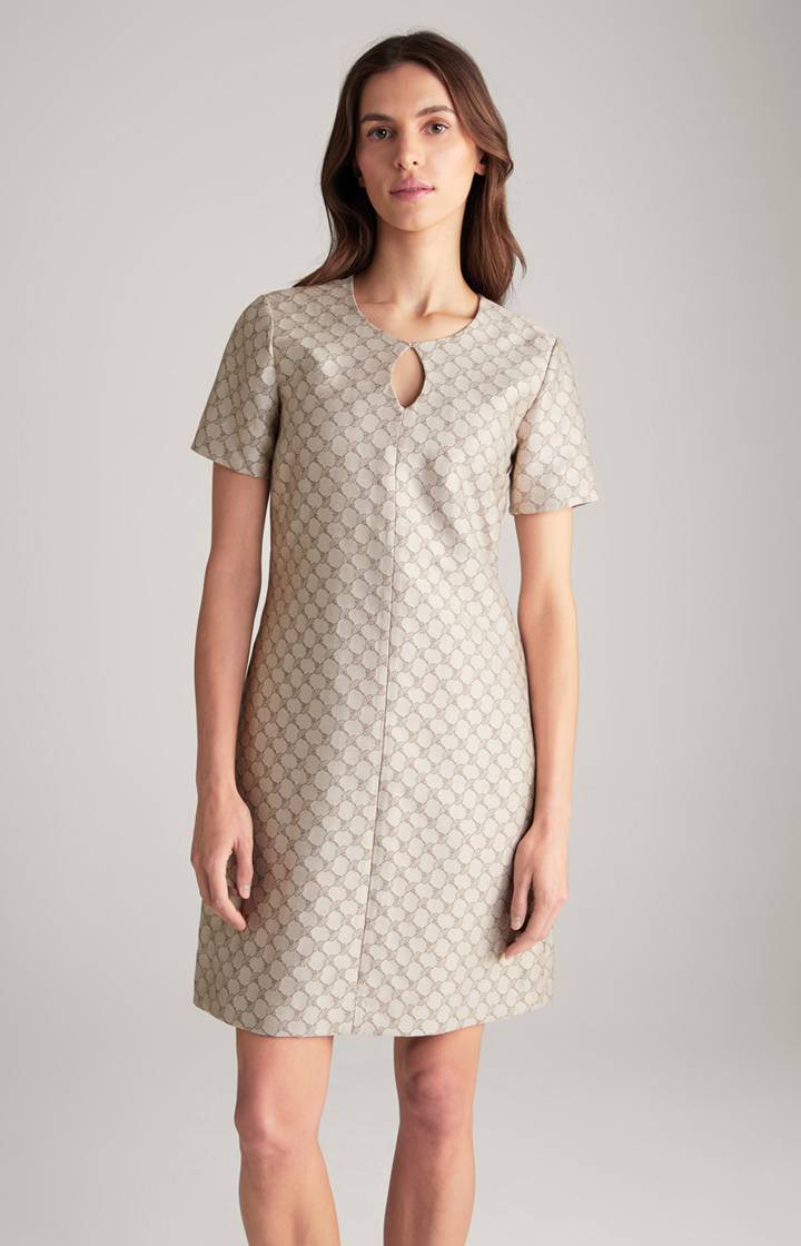 Joop Jacquard-Kleid in Beige gemustert