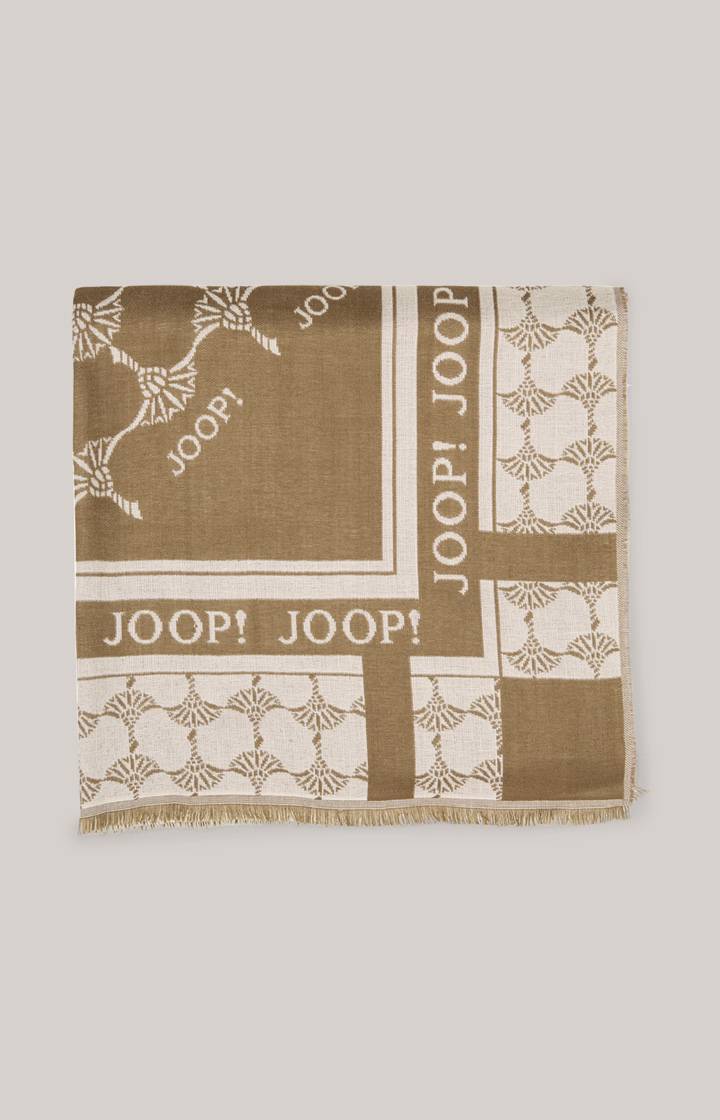 Joop Jacquard-Schal In Grün-Beige