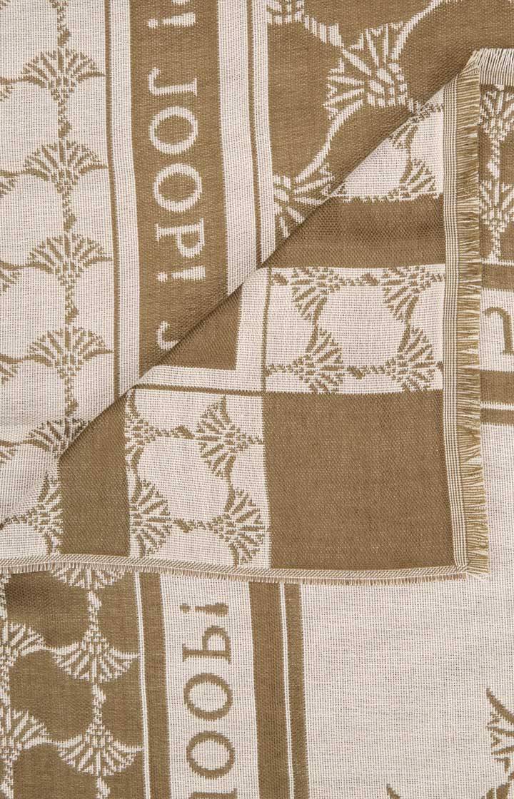 Joop Jacquard-Schal In Grün-Beige