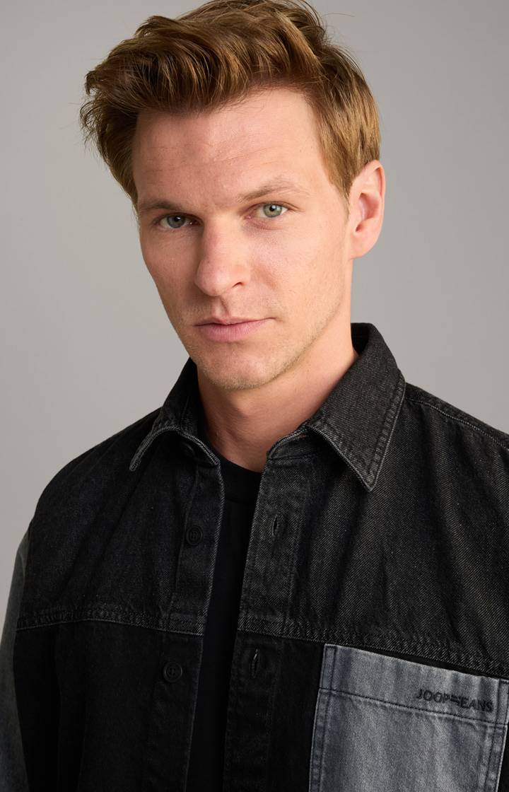 Joop Jeans-Hemd Hawes In Schwarz/Blau