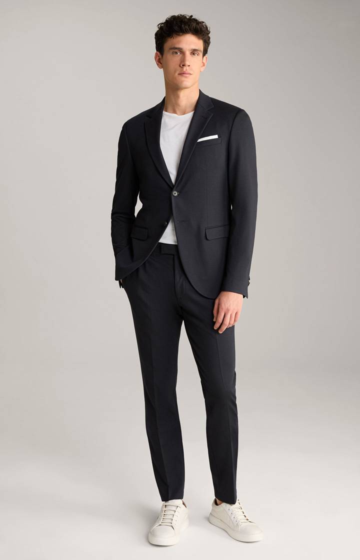 Joop Jersey-Anzug Damon-Gun in Dunkelblau meliert