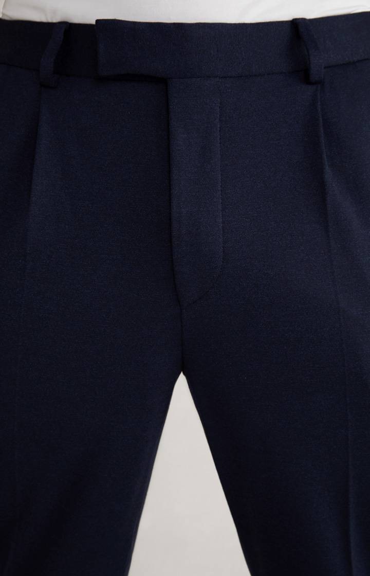 Joop Jersey-Baukasten-Hose Bird In Navy Meliert