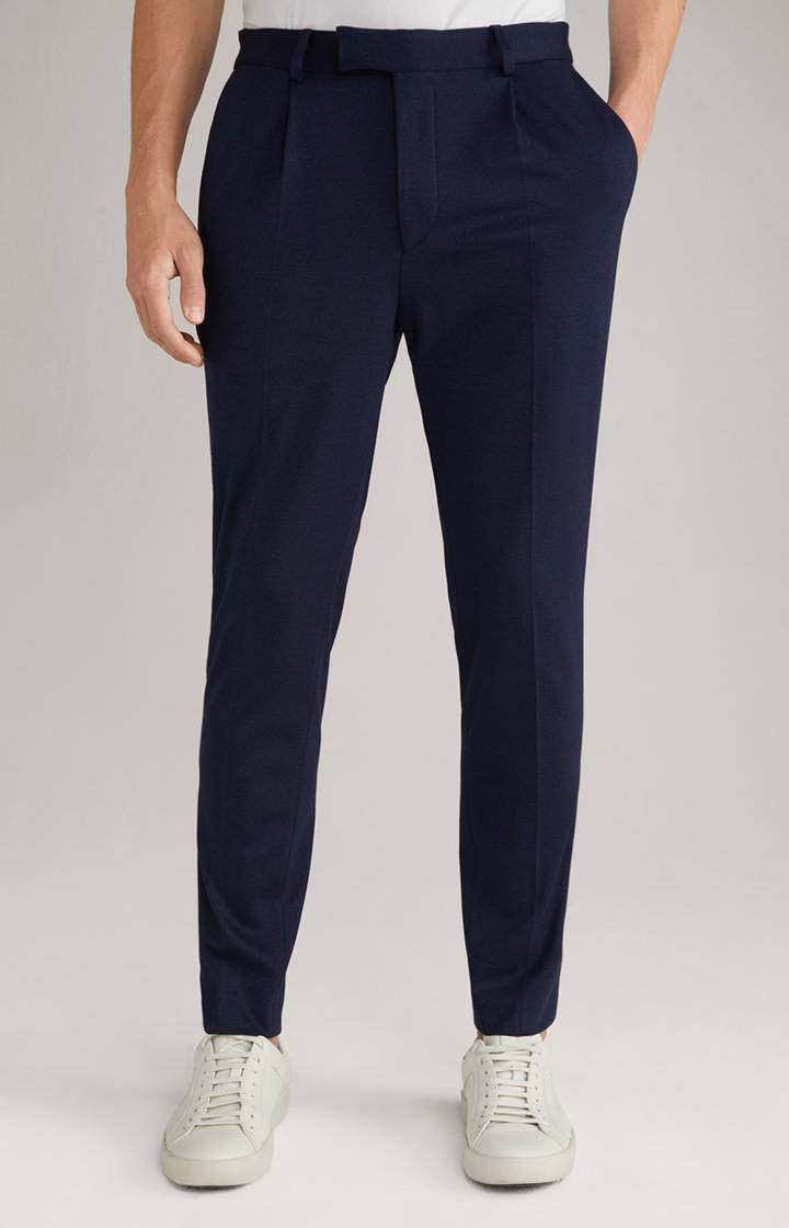 Joop Jersey-Baukasten-Hose Bird in Navy meliert