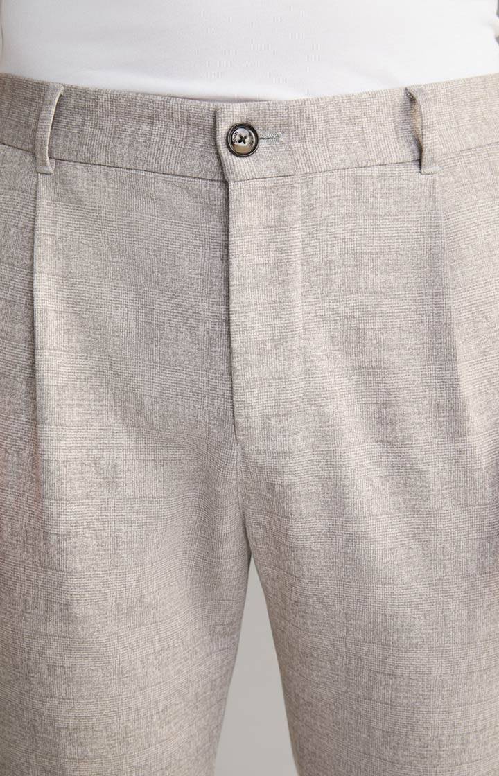 Joop Jerseyhose Lester In Grau Kariert