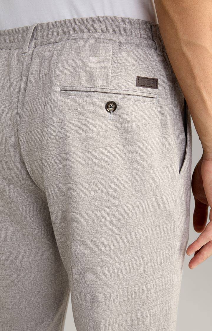 Joop Jerseyhose Lester In Grau Kariert