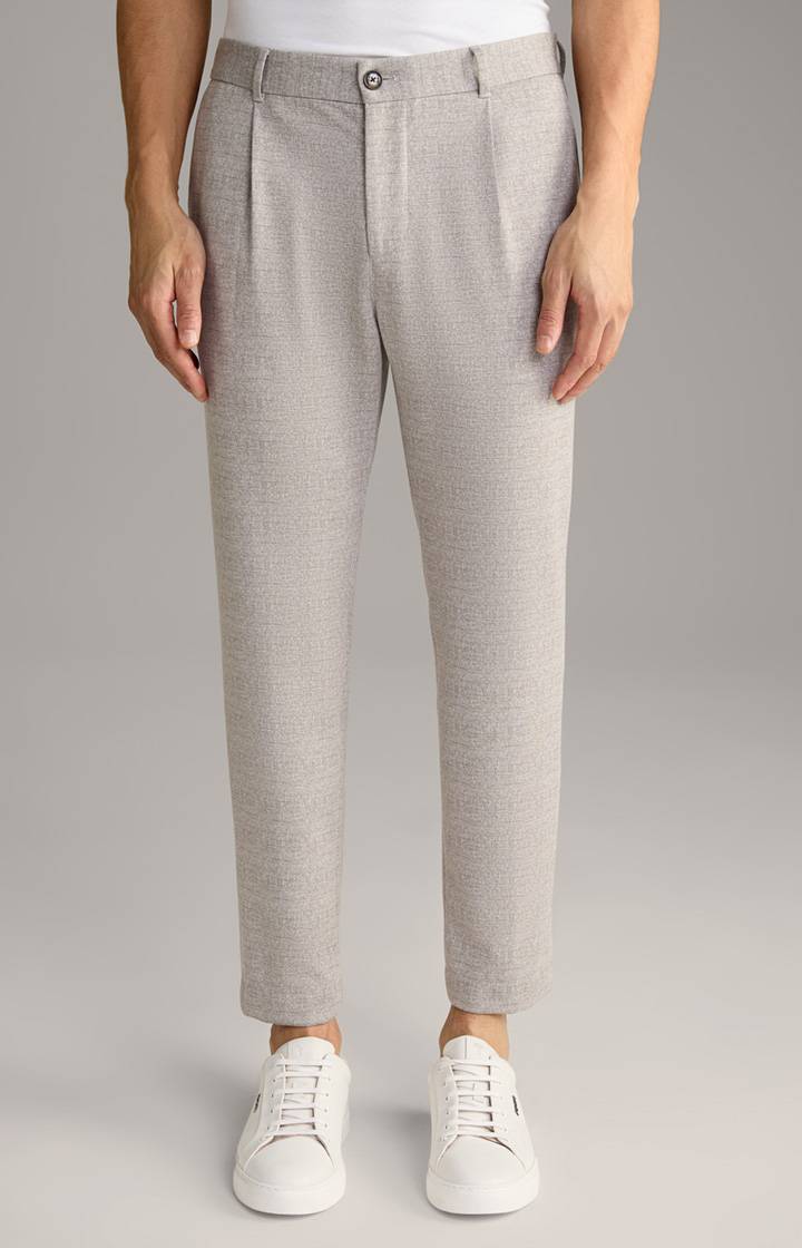 Joop Jerseyhose Lester in Grau kariert