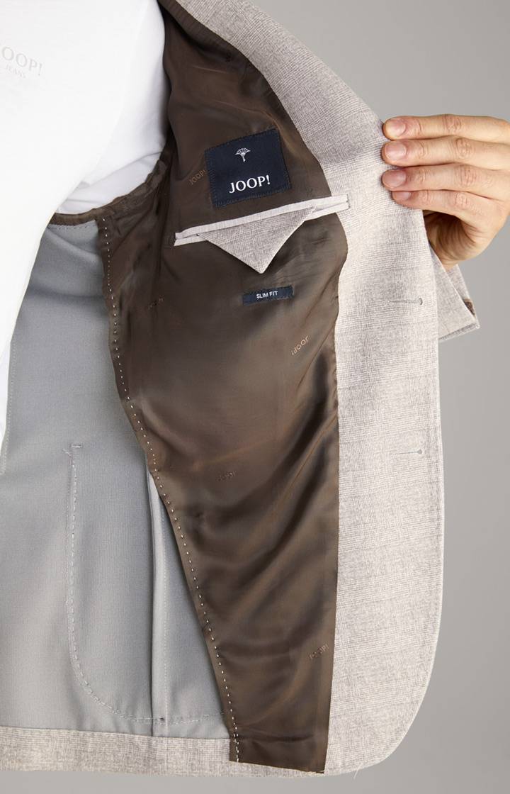 Joop Jerseysakko Hoverest In Grau Kariert