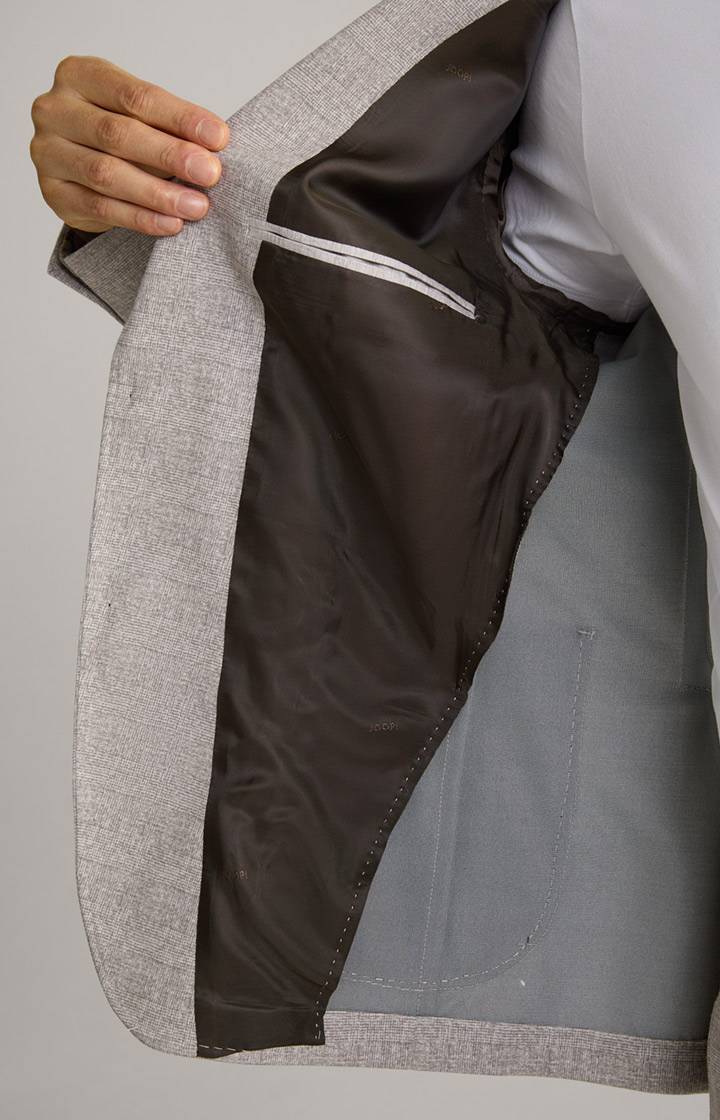 Joop Jerseysakko Hoverest In Grau Kariert