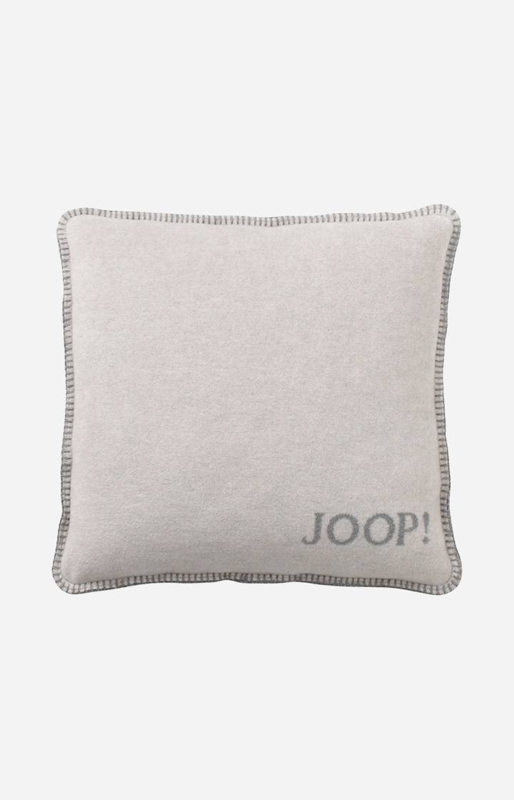 Joop Kissen Uni-Doubleface in Rauch/Graphit