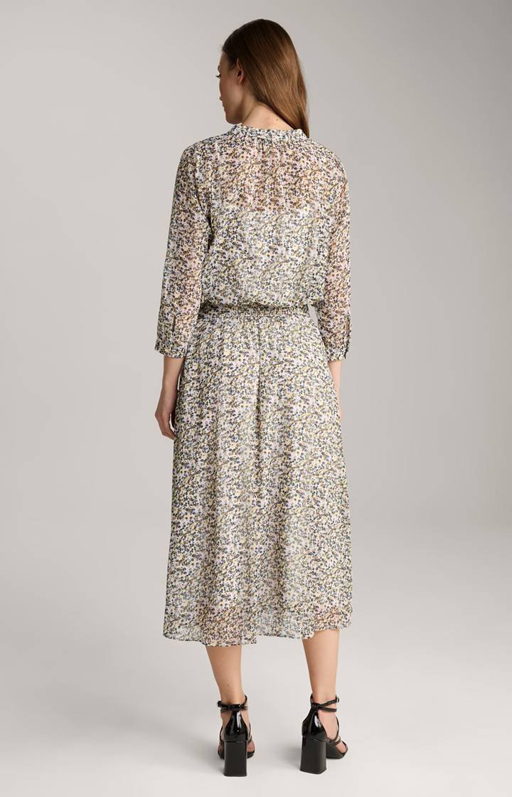 Joop Kleid In Ecru/Flieder Gemustert