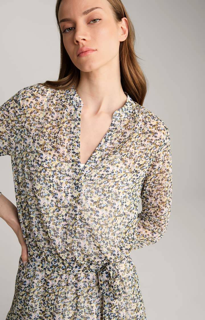 Joop Kleid In Ecru/Flieder Gemustert