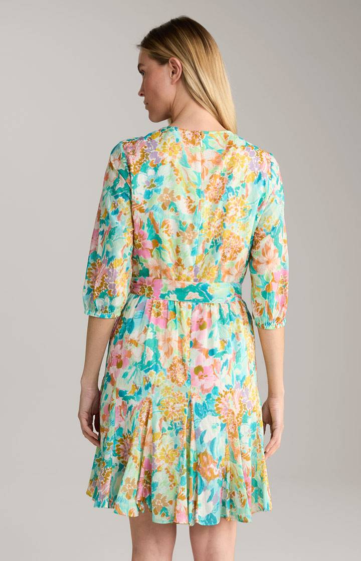 Joop Kleid In Mint/Türkis/Gelb