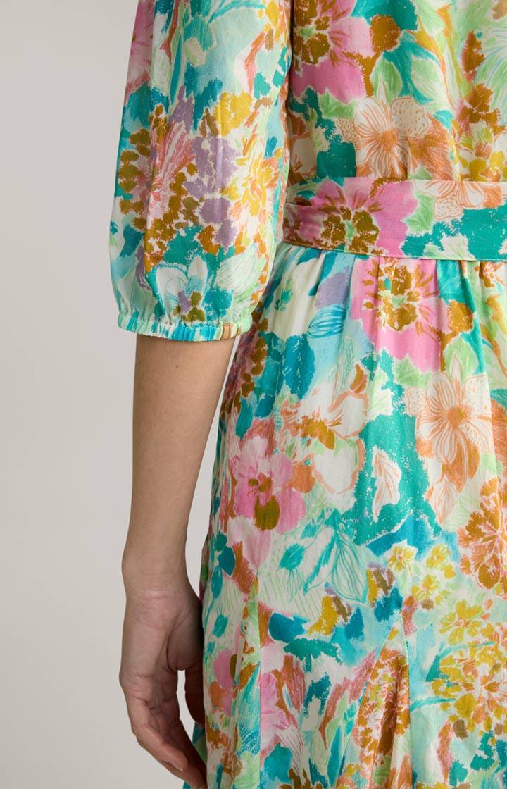 Joop Kleid In Mint/Türkis/Gelb