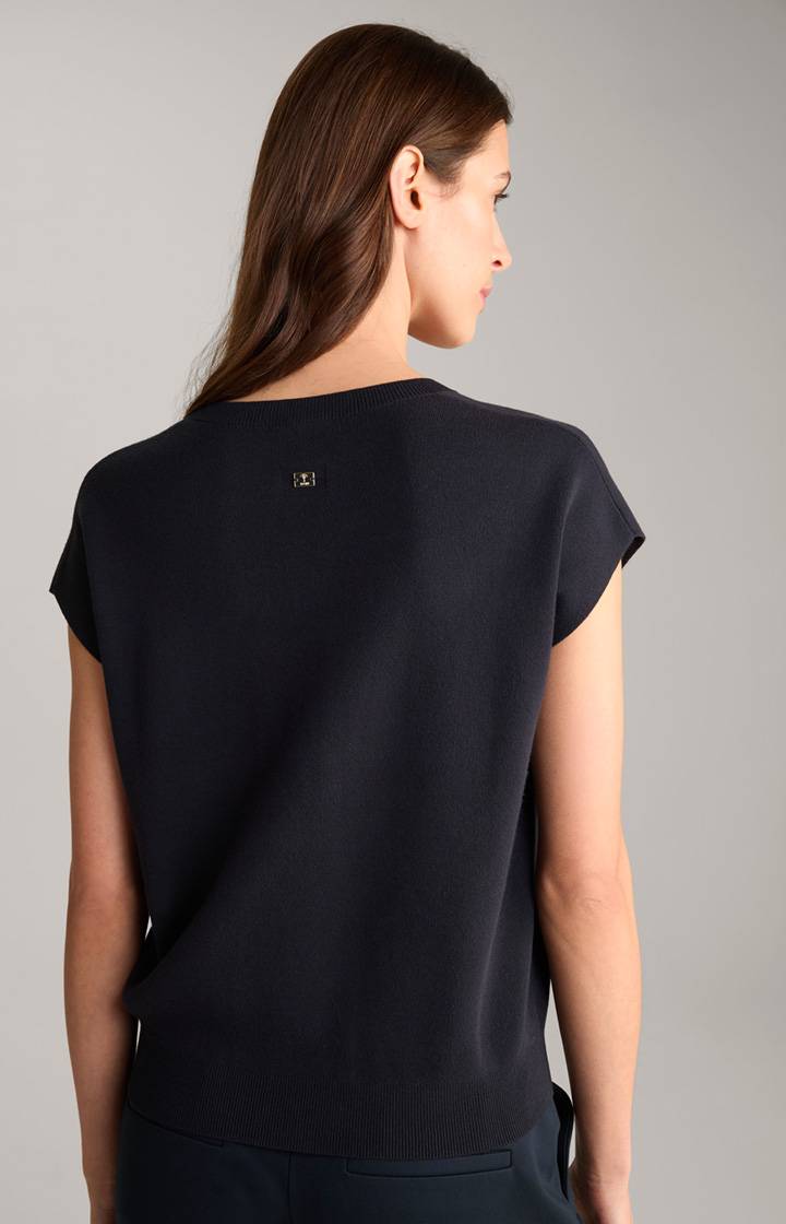 Joop Kurzarm-Pullover In Navy