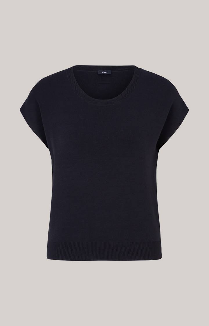 Joop Kurzarm-Pullover In Navy