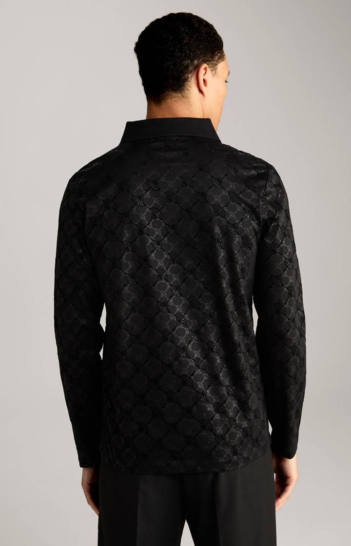 Joop Langarm-Poloshirt Pasquale In Schwarz