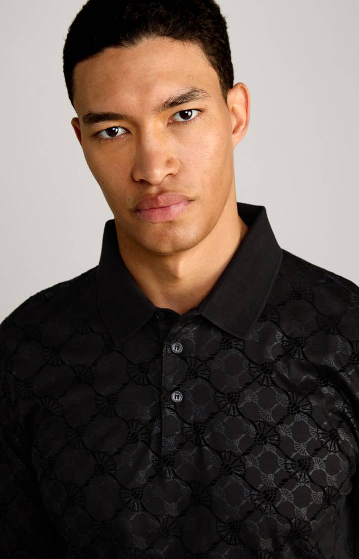 Joop Langarm-Poloshirt Pasquale In Schwarz