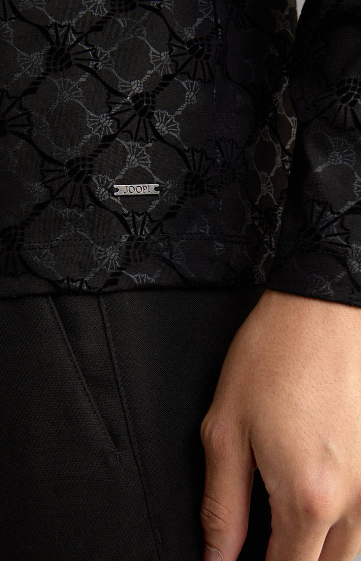 Joop Langarm-Poloshirt Pasquale In Schwarz