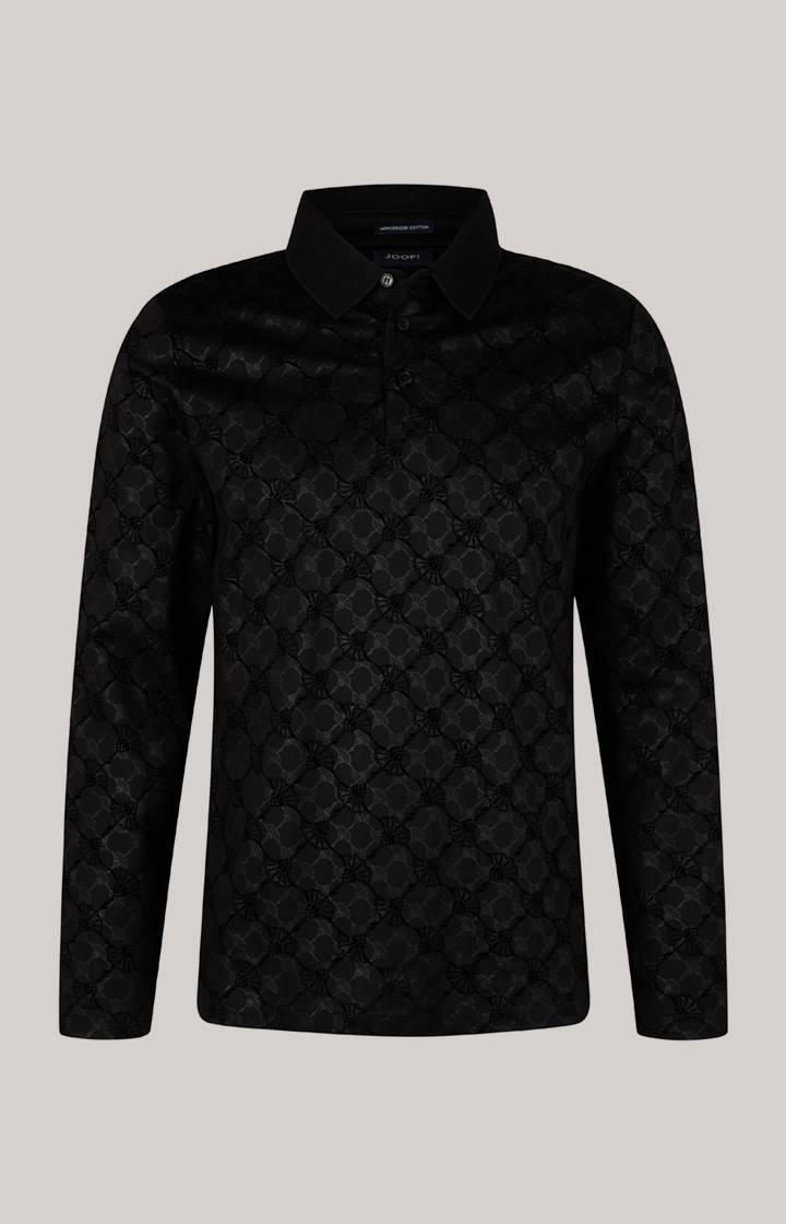 Joop Langarm-Poloshirt Pasquale In Schwarz