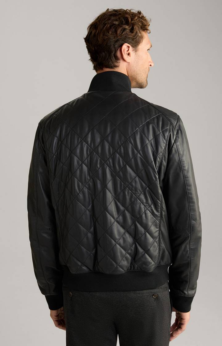 Joop Leder-Blouson Tobos In Schwarz