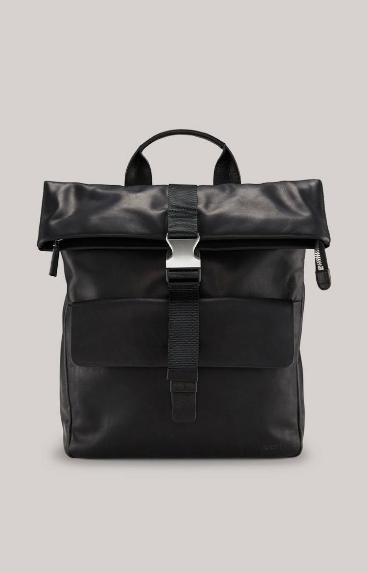 Joop Leder-Rucksack Loreto Rico in Schwarz