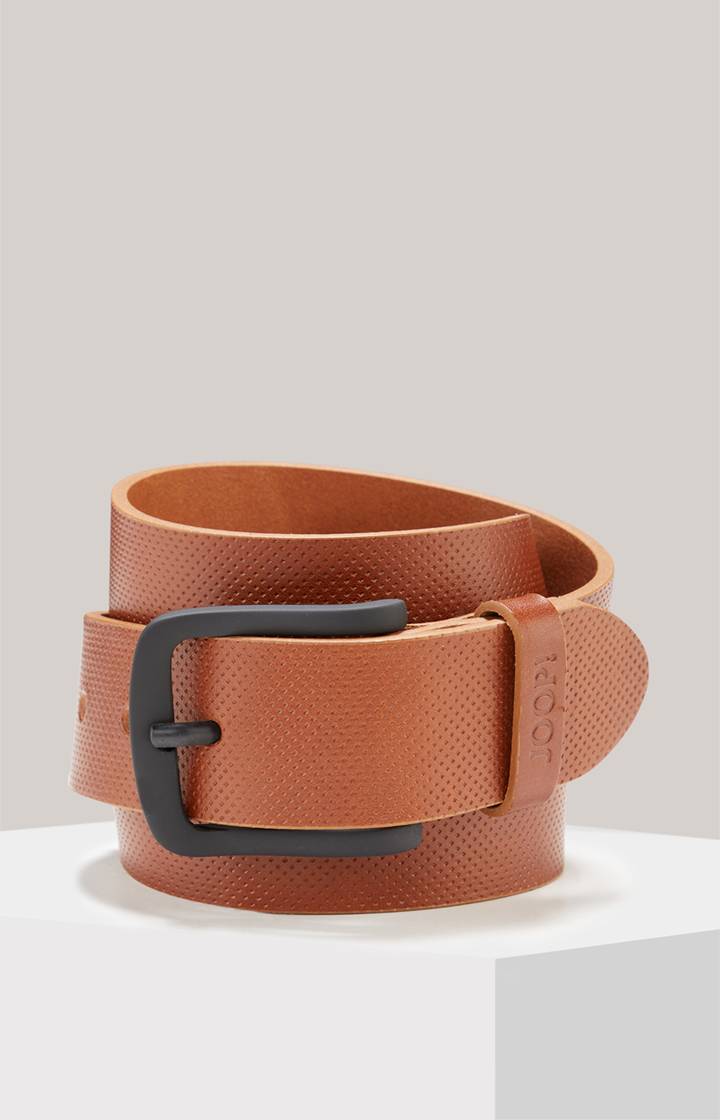 Joop Ledergürtel in Cognac strukturiert