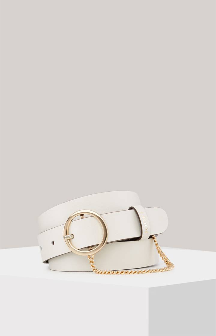 Joop Ledergürtel in Offwhite