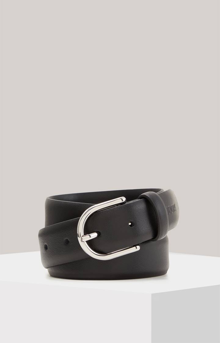 Joop Ledergürtel in Schwarz/Silber